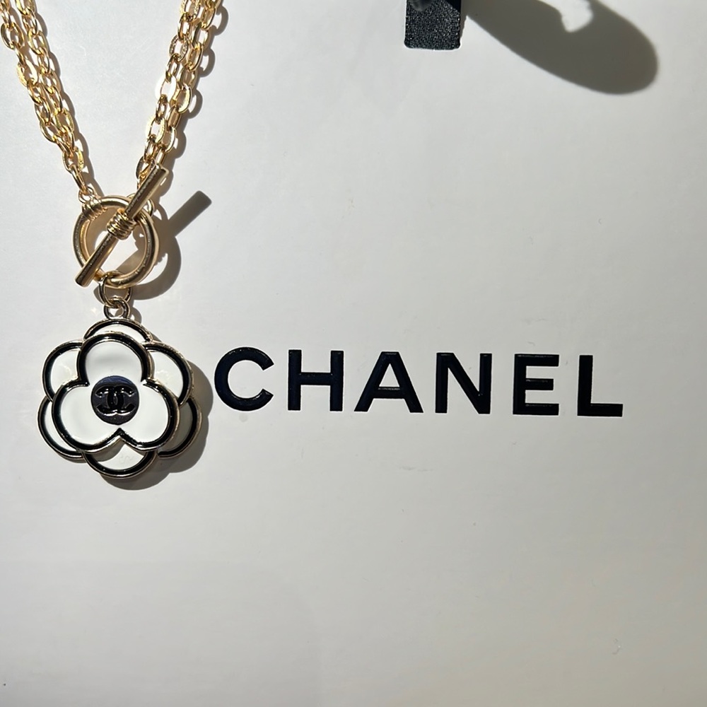 Chanel Camellia Pendant Necklace